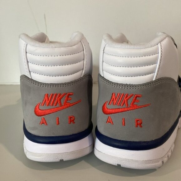 Nike Air Trainer 1 White Midnight Navy Medium Grey Size 9.5 - Picture 6 of 13
